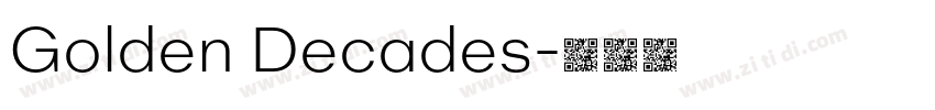 Golden Decades字体转换 Golden Decades字体转换